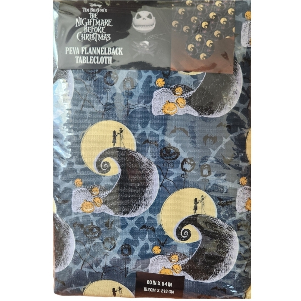 NEW Disney Tim Burton The Nightmare Before Christmas Tablecloth Halloween